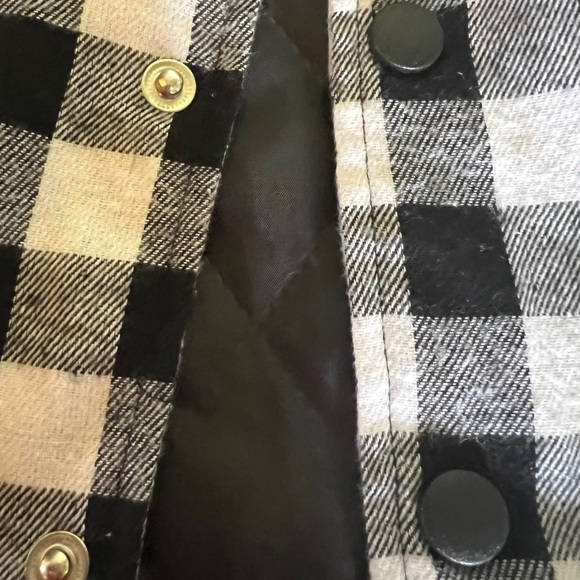 Shein | Toddler Flannel Shacket Plaid Long Sleeve Button Down Shacket Kids - Picture 7 of 15